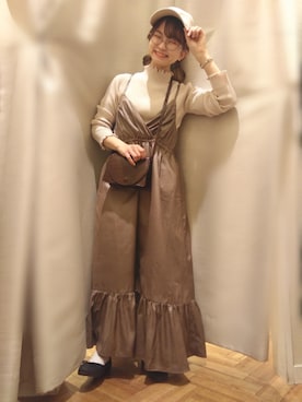 「Lee（リー）のアイテム（帽子）」を使った、ゆいさん（レディース・147cm）の春コーディネート