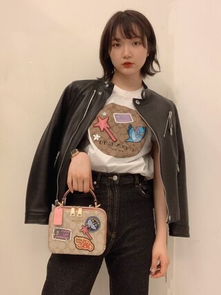 COACH 黒 レザー ダブルライダースジャケット  極美品 連休限定価格COACH ブラック レザーダブルライダースジャケット