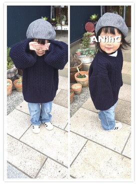 ANihCさん（キッズ・100cm）の冬コーディネート
