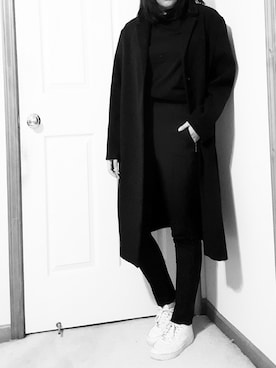 「アキコーデ」｜「アイテム（その他アウター）」を使った、Rinaさん（レディース・160cm）の冬コーディネート
