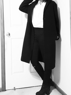 「フユコーデ」｜「アイテム（その他アウター）」を使った、Rinaさん（レディース・160cm）の冬コーディネート
