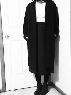 「H&M（エイチ・アンド・エム）のアイテム（ブーティ）」を使った、Rinaさん（レディース・160cm）の冬コーディネート