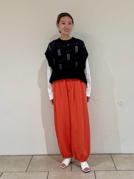 齋藤 優奈さん（レディース・157cm）の冬コーディネート