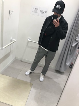 「レイヤードstyle」｜「アイテム（ナイロンジャケット）」を使った、ほい@相互さん（メンズ・173cm）の冬コーディネート