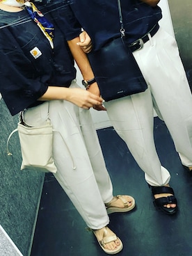 「シミラールック」｜「アイテム（アクセサリー）」を使った、ほい@相互さん（メンズ・173cm）の夏コーディネート