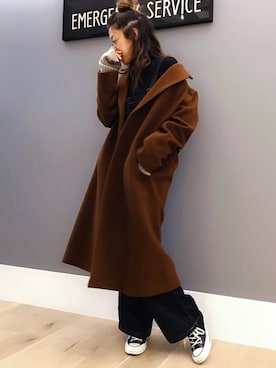 「Johnbull Private labo（ジョンブルプライベートラボ）のアイテム（サロペット/オーバーオール）」を使った、meeeeeさん（レディース・160cm）の秋コーディネート