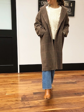 「N.（N. Natural Beauty Basic）（エヌエヌナチュラルビューティーベーシック）のアイテム（チェスターコート）」を使った、meeeeeさん（レディース・160cm）の冬コーディネート