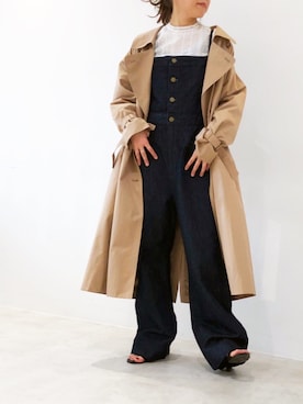 「N.（N. Natural Beauty Basic）（エヌエヌナチュラルビューティーベーシック）のアイテム（トレンチコート）」を使った、meeeeeさん（レディース・160cm）の春コーディネート
