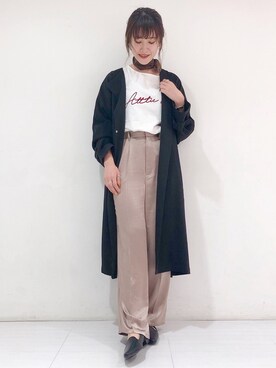 「羽織り」｜「アイテム（トレンチコート）」を使った、meaningさん（レディース・157cm）の夏コーディネート