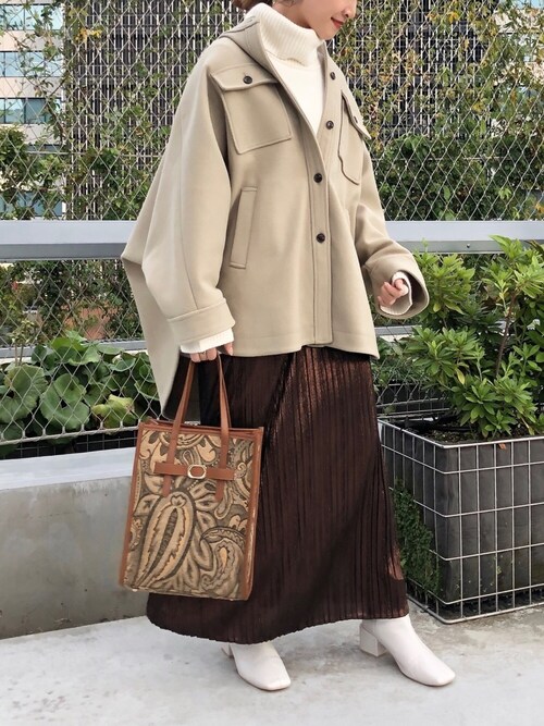 Mysty Woman新宿ミロード店meaningさんのポンチョを使ったコーディネート Zozotown