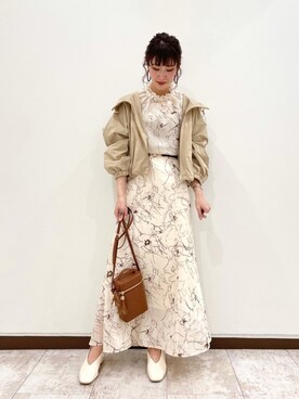 「スクエアトゥ」｜「アイテム（マウンテンパーカー）」を使った、meaningさん（レディース・157cm）の冬コーディネート