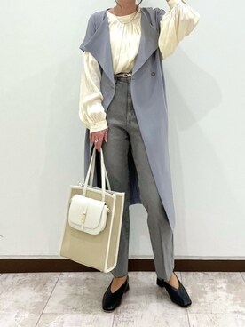 トレンチコート グレー 灰色系 コーディネート Zozotown