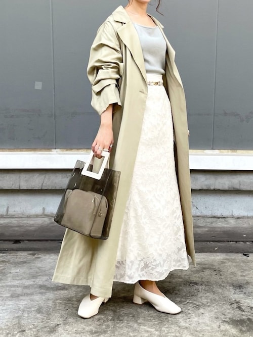 Mysty Woman新宿ミロード店meaningさんのトレンチコートを使ったコーディネート Zozotown