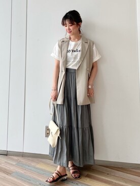 スカートを使った 韓国ファッション の人気ファッションコーディネート Wear