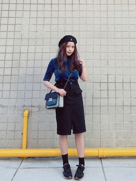 「ESPRIT（エスプリ）のアイテム（バッグ）」を使った、Chun💚さん（レディース・155cm）の冬コーディネート