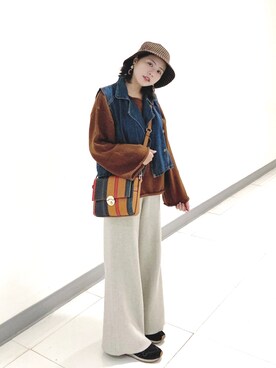 「Accessorize（アクセサライズ）のアイテム」を使った、Chun💚さん（レディース・155cm）の冬コーディネート