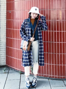 「blueandwhite」｜Chun💚さん（レディース・155cm）の春コーディネート