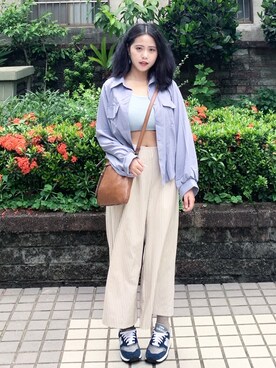 「hotsummer」｜Chun💚さん（レディース・155cm）の夏コーディネート