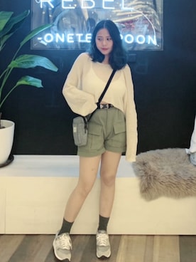 「Accessorize（アクセサライズ）のアイテム」を使った、Chun💚さん（レディース・155cm）の秋コーディネート