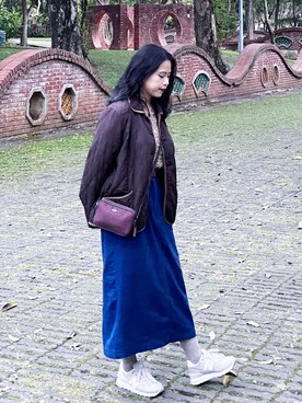 「skirt」｜「アイテム（ジャケット/アウター）」を使った、Chun💚さん（レディース・155cm）の夏コーディネート
