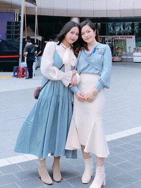 「sisterhood 」｜Chun💚さん（レディース・155cm）の夏コーディネート