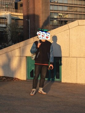 「KUON（クオン）のアイテム」を使った、irukakunさん（メンズ・174cm）の冬コーディネート