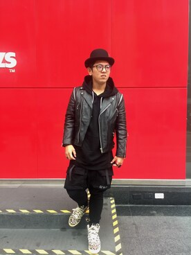「B-SIDE（ビーサイド）のアイテム」を使った、Alien_Renさん（メンズ・170cm）の春コーディネート
