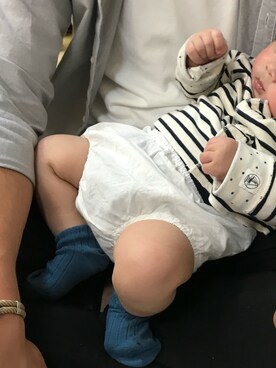 「アイテム（その他ベビー用品）」を使った、🤍さん（キッズ・90cm）の秋コーディネート