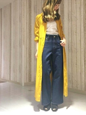 「ロングカーディガン」｜UNRELISH　OFFICIALさん（レディース・155cm）の春コーディネート