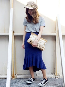 「Champion」｜UNRELISH　OFFICIALさん（レディース・155cm）の春コーディネート