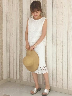 「抜け感」｜UNRELISH　OFFICIALさん（レディース・155cm）の夏コーディネート