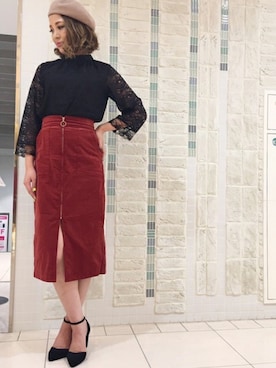 「アイテム（ハンチング/ベレー帽、ベージュ系）」を使った、UNRELISH　OFFICIALさん（レディース・167cm）の夏コーディネート