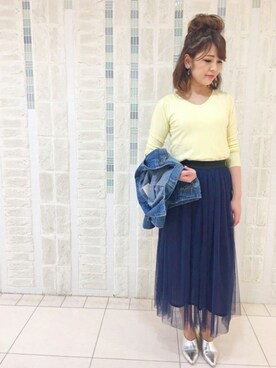 「UNRELISH（アンレリッシュ）のアイテム」を使った、UNRELISH　OFFICIALさん（レディース・167cm）の春コーディネート