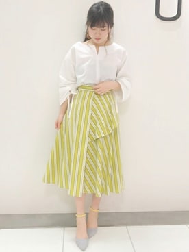 「UNRELISH（アンレリッシュ）のアイテム」を使った、UNRELISH　OFFICIALさん（レディース・156cm）の春コーディネート