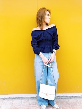 「UNRELISH（アンレリッシュ）のアイテム」を使った、UNRELISH　OFFICIALさん（レディース・155cm）の春コーディネート