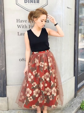 「ノースリーブニット」｜UNRELISH　OFFICIALさん（レディース・155cm）の春コーディネート