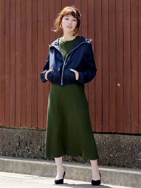 「UNRELISH」｜「アイテム（ジャケット/アウター）」を使った、UNRELISH　OFFICIALさん（レディース・158cm）の秋コーディネート