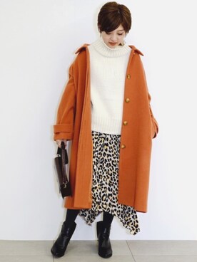 「UNRELISH」｜「アイテム（ジャケット/アウター）」を使った、UNRELISH　OFFICIALさん（レディース・158cm）の秋コーディネート