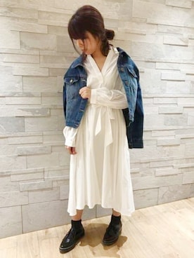 「UNRELISH」｜「アイテム（ジャケット/アウター）」を使った、UNRELISH　OFFICIALさん（レディース・156cm）の春コーディネート