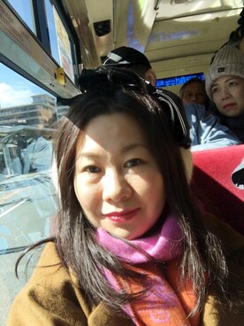 「アイテム（カバーオール、ゴールド系）」を使った、Sheila Chiuさん（レディース・160cm）の冬コーディネート