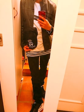 「TARF（ターフ）のアイテム」を使った、Yuyaさん（メンズ・172cm）の冬コーディネート