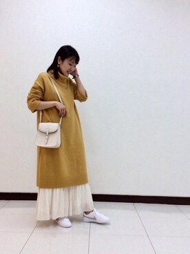 ルクールブラン横浜ジョイナス店スタッフさん(レディース・156cm)の秋コーディネート