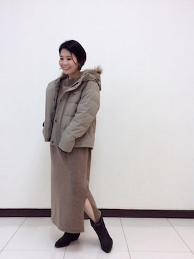 ルクールブラン横浜ジョイナス店スタッフさん(レディース・153cm)の秋コーディネート