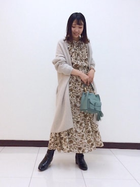 ルクールブラン横浜ジョイナス店スタッフさん(レディース・156cm)の秋コーディネート