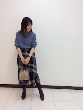 ルクールブラン横浜ジョイナス店スタッフさん(レディース・156cm)の秋コーディネート