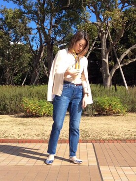 「寒い」｜「アイテム（財布/小物）」を使った、ルクールブラン横浜ジョイナス店スタッフさん（レディース・152cm）の冬コーディネート