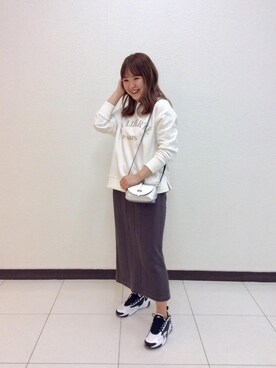 ルクールブラン横浜ジョイナス店スタッフさん(レディース・156cm)の冬コーディネート