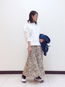 ルクールブラン横浜ジョイナス店スタッフさん(レディース・152cm)の冬コーディネート