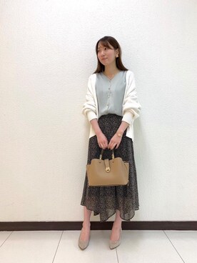 ルクールブラン横浜ジョイナス店スタッフさん（レディース・161cm）の春コーディネート