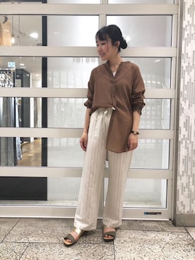 ルクールブラン横浜ジョイナス店スタッフさん(レディース・156cm)の夏コーディネート